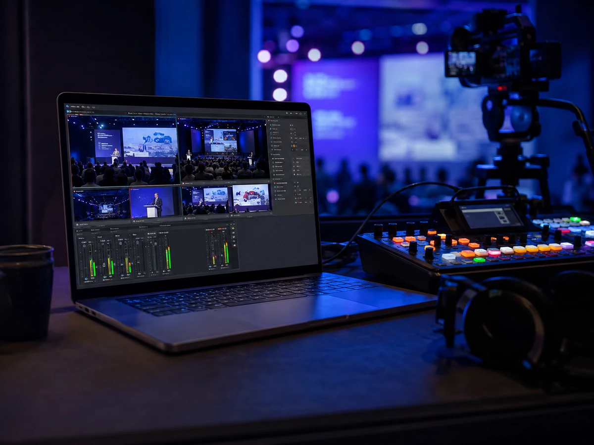 Private streaming control interface for an event